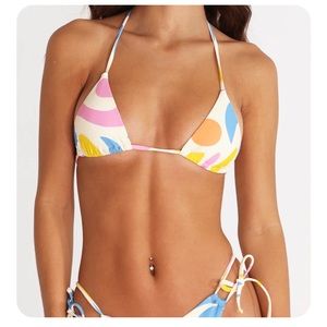 Aurelle Leonie Double Tie Bikini Top (brand NWT)